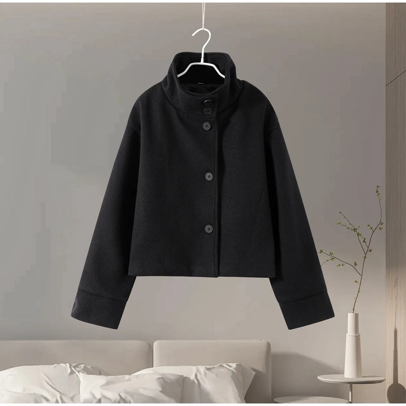 Veste Cape "Éléonore" à Ceinture